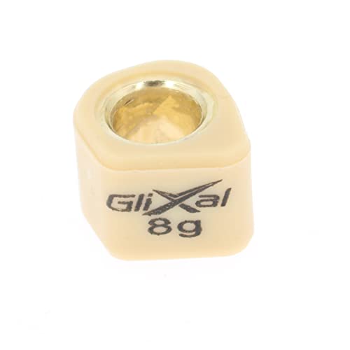 Glixal 16X13Mm High Performance Polygon Variator Sliders, Racing Sliding Roller Weights 139Qmb Gy6 50Cc - 100Cc Scooter Moped Atv (8 Gram) #TOP3