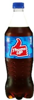 Thums Up Cola, Soft Drink, 600 ml, Strong Taste, Bottle