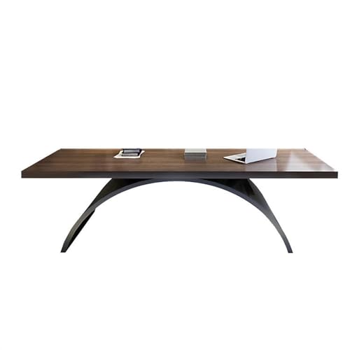 ZENGXJYCQINGJIANG Escritorio para Juegos Escritorio de Oficina Madera Maciza, estación Trabajo Boss, Escritorio for Ordenador portátil, Mesa Creativa for Libros con Patas Luna(200 * 80 * 75cm)