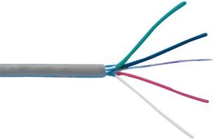 Shielded Multiconductor Cable, 2 Conductor, 20Awg, 1000Ft, 300V - 2411C SL021