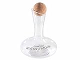 Uso versatile – Ideale come decanter per vino, liquori, acqua aromatizzata, succhi oppure come semplice complemento d’arredo.