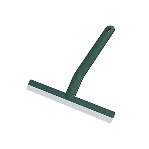 Raclette De Douche, Raclette Salle De Bain En Silicone Avec Long Manche, Équipement Outil De Nettoyage De Vitres Universelle Murale, Non Marquant Pour Miroir Voiture Verre Fenêtre Sol Carrelage (Vert) Cover