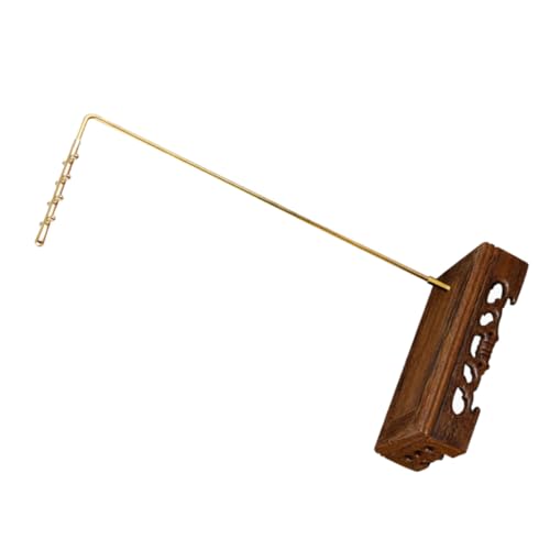 Porte-pinceaux de calligraphie en bois wengé support suspendu polyvalent bureau maison Luxshiny