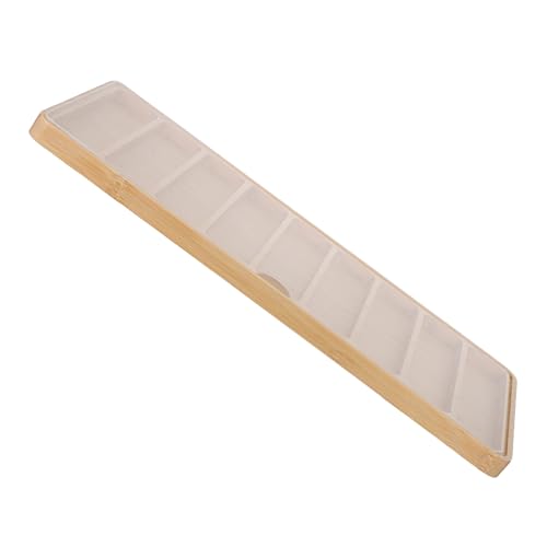 Boîte de rangement en bambou Amosfun anti-poussière pour 9 bracelets