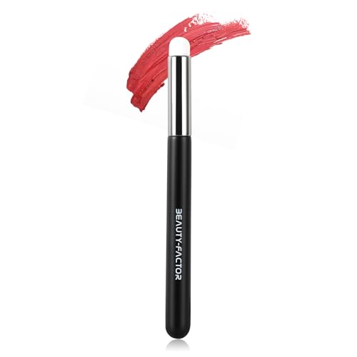 Lip Brush for Smooth Lipstick, Compact and Portable Design with Durable Synthetic Bristles for Even Coverage of Liquid, Cream, and Matte Lip Products