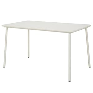 BUTLERS Balkontisch 130x60cm Stahl -Junto- Großer Gartentisch für 4 Personen | Wetterfester Terrassentisch im Industrial-Design | Moderner Metalltisch pulverbeschichtet | Gartenmöbel & Balkonmöbel