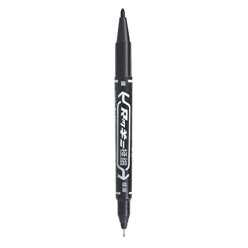 Hildbrandt Tattoo Skin Scribe Pen Dual-Tip Marker Piercing Marking Surgical Tattooing (1 Pack, Black)