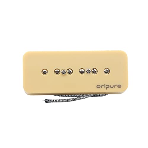 OriPure Alnico P90 półręcznie robione mydło do gitary elektrycznej, pickup szyja, 8,1 K, kremowe