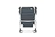 Crespo Compact Air-Elegant Aluminium Klappstuhl extra flach Faltstuhl Campingstuhl Gartenstuhl, Grau