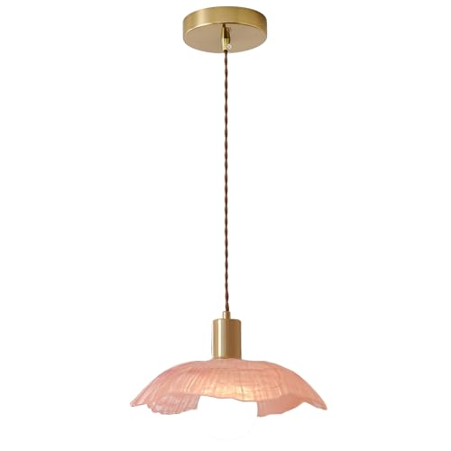 Lámpara floral de cristal de diseño retro para techos de cocina