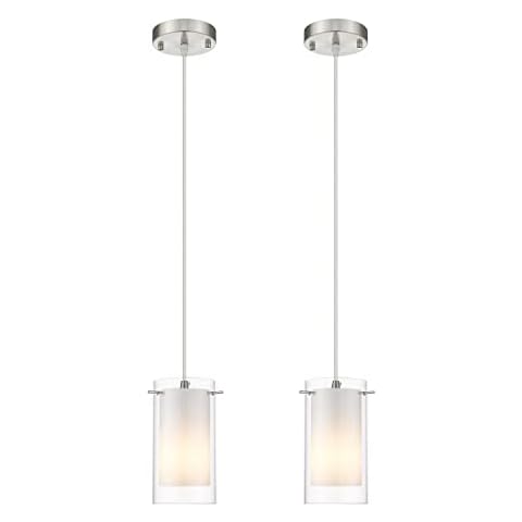 AKEZON Glass Pendant Light 2 Pack Cover