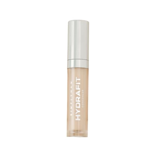 SIMPLYNAM Hydrafit Liquid Concealer | Warm Undertone Concealer for Dark Circles & Blemishes | Crease-Free Soft Blur, Hydrating Coverage | Marula & Rosehip Oil | Vegan, Fragrance-Free | Cheeni – 1W