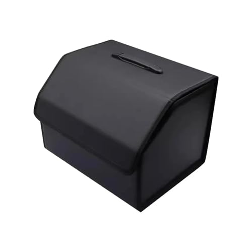 Organiseur de coffre de voiture en cuir noir de 40 cm pour SUV et berline