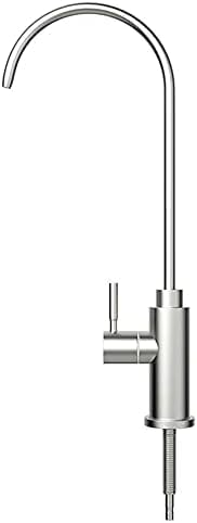 360° Rotatable Kitchen Sink Faucet with Drinking Water Filter Reverse Osmosis Compatible Brush Finish Purifier for Clean Water Ideal for Home Use