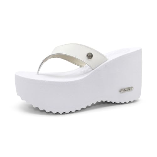Tamanco Plataforma Barth Shoes Sorvete Couro - Branco - 37