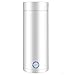 Tragbarer elektrischer Wasserkocher, Wärmeerhaltung, Kochwasser-Topf, Reise-Teekanne, Edelstahl-Auskleidung, Thermobecher, 400 ml