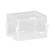 MYCENSE Reptile Feeding Box Ventilation Holes Acrylic Transparent Turtles Box Breathable for Frog Turtle Frogs Chameleons, 10x8x7cm