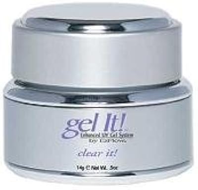 EZ Flow Gel It Clear It UV Gel Nails Acrylic Tips 0.5oz