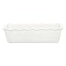 Emile Henry Made In France Ruffled Loaf Pan, 9" by 5" by 3", Flour White