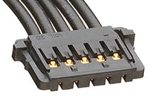 Molex/Waldom, 15132-0500, Pico-Lock-to-Pico-Lock Off-The-Shelf (OTS) Cable Assembly - 1.50mm Pitch - Single Row - 50.00mm Length - 5 Circuits - Black. (40 Item/s)