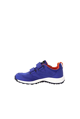 Jack Wolfskin Mixte Enfant WOODLAND TEXAPORE LOW VC K Chaussure de Marche, Dark Bleu / Orange, 31 EU Cover