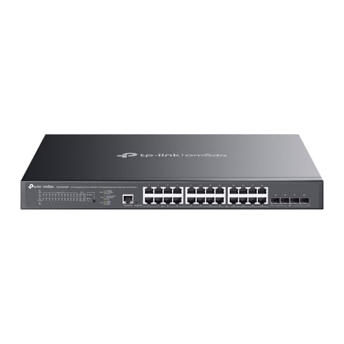 Image of TP-Link 24-Port Gigabit and 4-Port 10GE SFP+ L2+ Managed Switch with 16-Port PoE+ & 8-Port PoE++