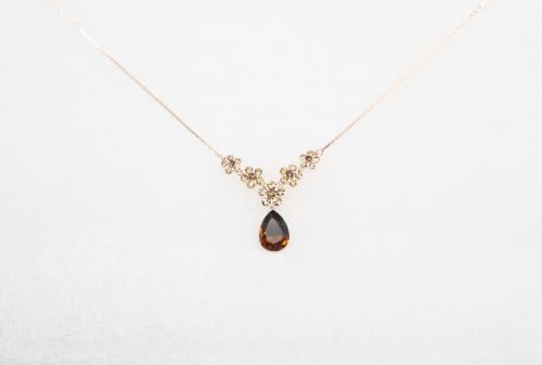 Image of Faship Gorgeous Rhinestone Crystal Floral Necklace Earrings Set