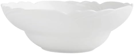 Petal Shaped Ceramic Household Soup Bowls Salad White Restaurant Hotel Tableware