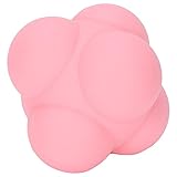 Yechiry Silikon-Hüpf-Reaktions-Ball, Hand-Augen-Koordinationstrainingsbälle Tragbarer Geschwindigkeits-Reflex-Trainingsball Agility-Trainingsgeräte Mehrseitiger Reaktionsball für Sport