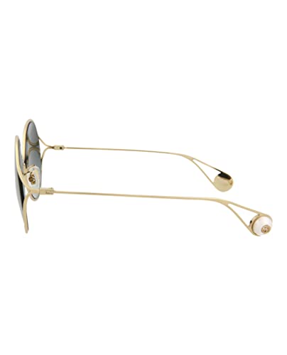 Image of Gucci Gold Sunglasses GG0253SA - 001 Grey Gradient 60mm