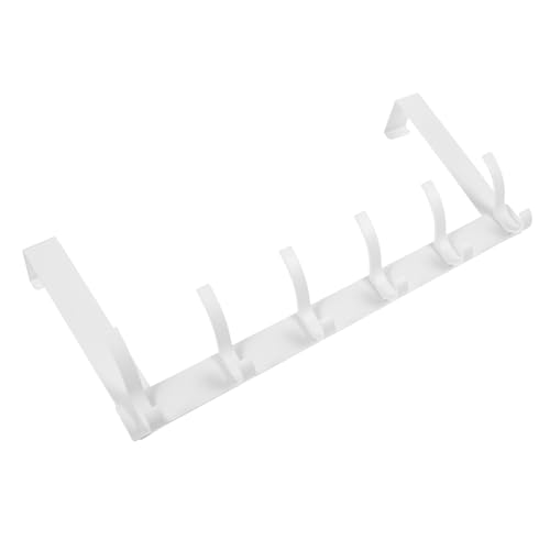 HOMOCONO Door Hook Over The Door Rack Over The Door Hanger Hanging Clothes Rack Door Hanger Hook for Towels Medal Hanger Display Over The Door Organizer Hat Hook Hooks Space Aluminum White