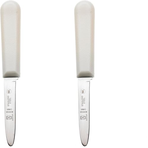 Image of Mercer Culinary Clam Knife with Poly Handle, 3-1 /4, White (Pack of 2)