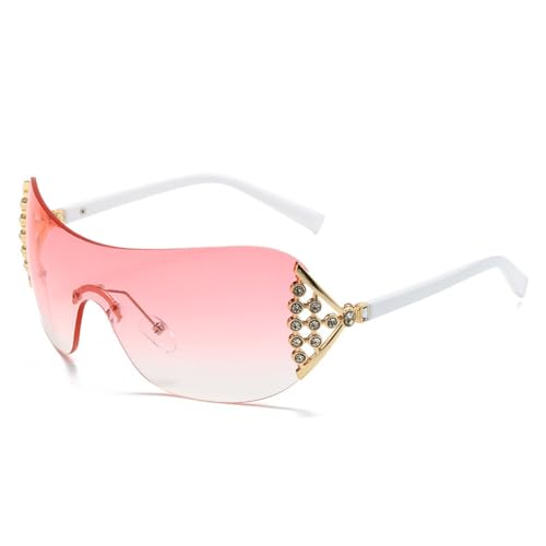 Lunettes de soleil de luxe sans bords en diamant MUTYNE pour femmes stylées