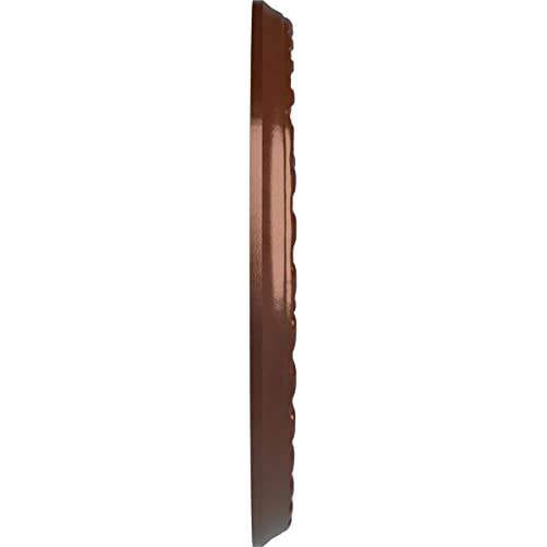 Image of Ekena Millwork CM11PMCPS 11 3 /8 inchOD X 3 5 /8 inchID X 7 /8 inchP Palmetto Ceiling Medallion Fits Canopies Up to 4 1 /2 inch, Copper Penny