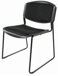 Zeng Polypropylene Padded Stacker - Black