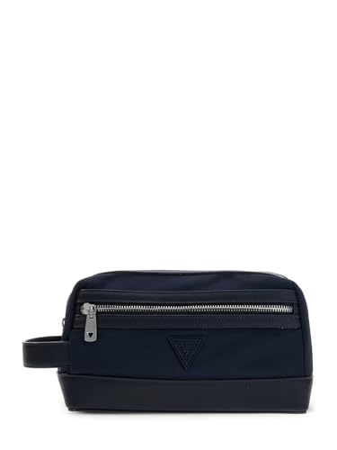 Bolsa de utensilios GUESS Berlin, neceser premium Small Necessaire en azul Blue Night