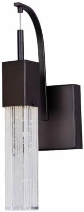 ET2 Fizz III-7.5W 1 LED Wall Sconce in Mediterranean Style-4.75 Inches Wide by 14.5 inches high-Bronze Finish