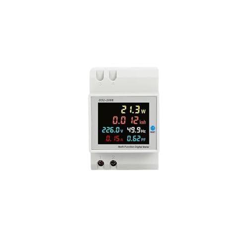 D52-2066 Single-Phase Household Meter Electric Rail Multifunction Meter LCD Display 380v(300Vin-CT circuitBox)