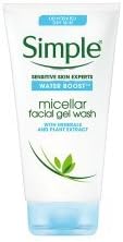 PACK OF 3 - Simple Water Boost Micellar Facial Gel Wash 148ML