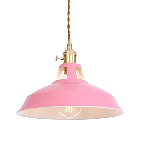 Lustre de style américain bleu et rose pour décoration de salle à manger