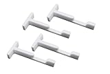 4er Set Fensterstopper für Kippfenster | Sicherer Zugluftschutz & Fensterhalter | Verhindert Zuschlagen bei Wind & Durchzug | Speziell für gekippte Fenster | Robustes Design & einfache Anwendung