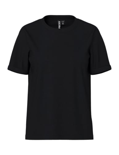 T-Shirt Pieces Pcria avec manches à revers pour un look casual de bureau
