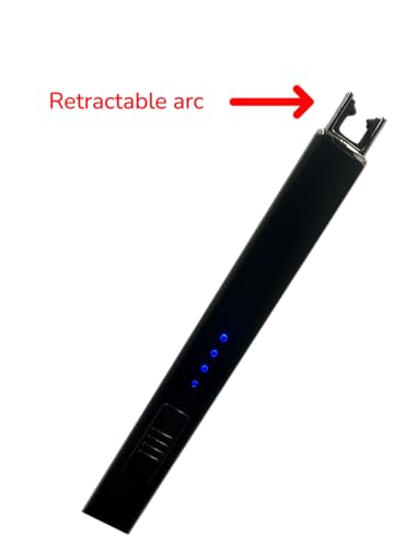 Encendedor eléctrico recargable USB-C negro miniatura 5
