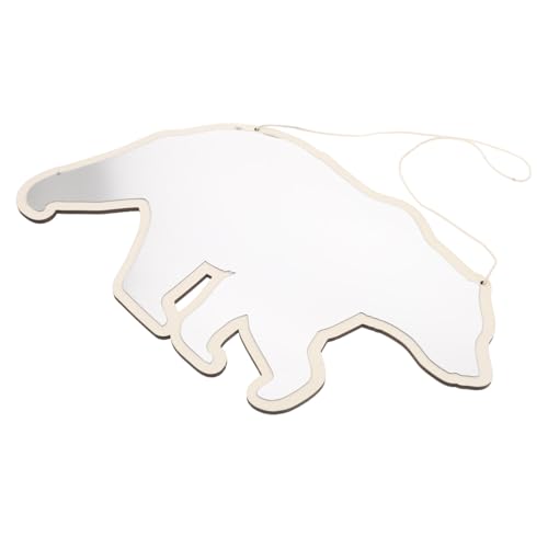 NIYANGLE Boy Girl Bear-Shaped Acrylic Makeup Mirror High Clarity Wall Hanging Decor for Girls Bedroom and Nursery Safe Sturdy Design Compact Vanity Accessory