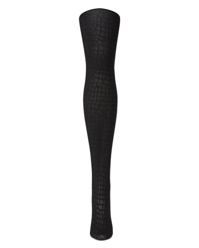 MeMoi Women's Snakeskin Fleece Lined Opaque Winter Tights3