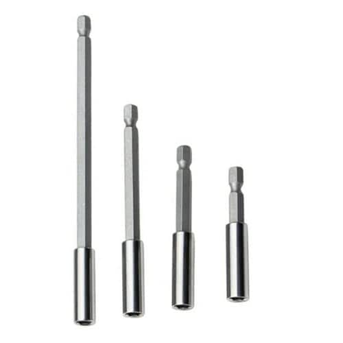 4 Pack Drill Bit Extension Magnetic Screwdriver Bit Holder Set