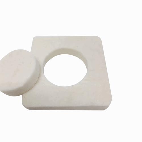 Dyna Precut Adhesive Felt Pad 10 x 10 cm with 4 cm hole diameter (pack of 1)