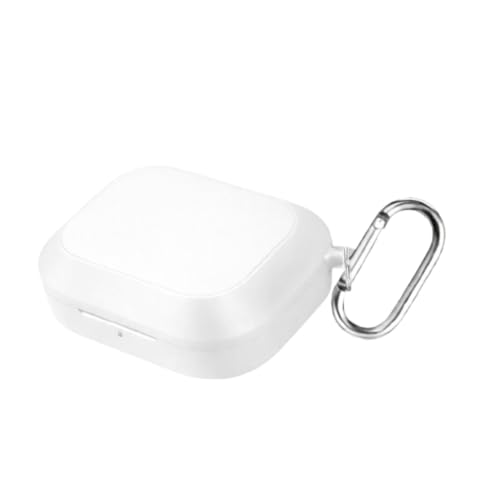Image of Anvique Silicone Case Cover for Realme Buds Air 8, Dustproof and Shockproof Protection (White)