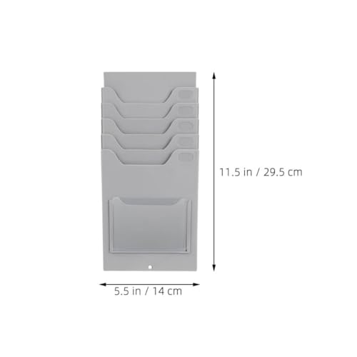 Porte-cartes de visite mural en lot de 2 pour cartes d'employés et badges - 3