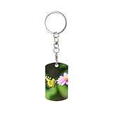 Qualité fiable : le porte-clés papillon floral à ressort par sublimation est fabriqué avec des matériaux qui ne rouillent pas et sont difficiles à déformer, assurant une durabilité à long terme tout en rendant vos clés plus faciles à identifier parmi divers articles, un accessoire utile au quotidien.